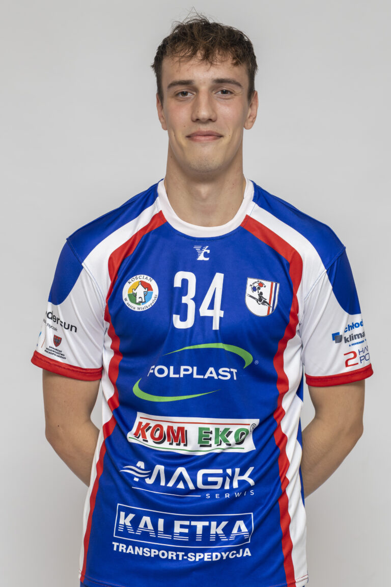Zdjęcie zawodnika drużyny MKS Tęcza Folplast Kościan Kacpra Janczyka