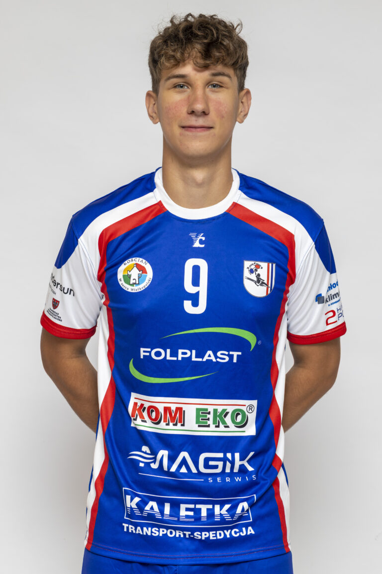 Zdjęcie zawodnika drużyny MKS Tęcza Folplast Kościan Adama Kaniewskiego