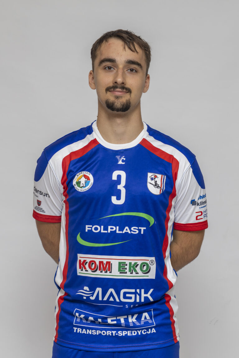 Zdjęcie zawodnika drużyny MKS Tęcza Folplast Kościan Borysa Naglika